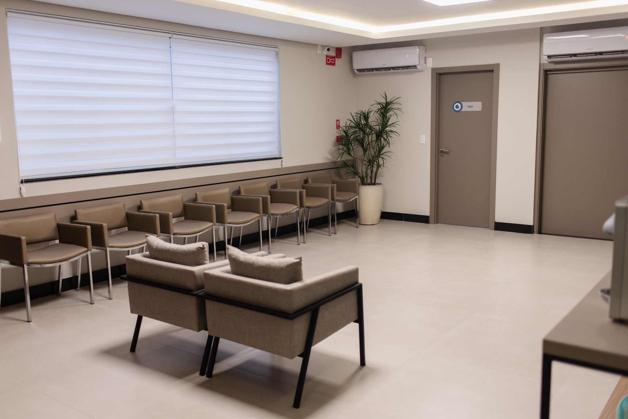 Sala de espera do Núcleo Oftalmológico
